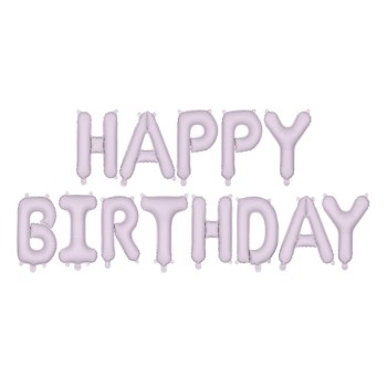 Palloncino mylar scritta Happy Birthday Cm. 340x35 - Purple