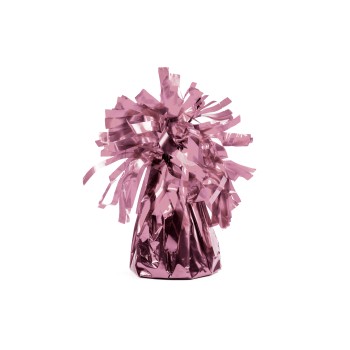 Pesetto per palloncini con ciuffo - Rosa Gold