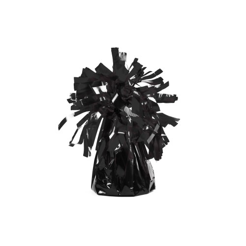 Pesetto per palloncini con ciuffo - Nero