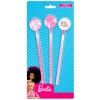 Blister 3 matite con gomma - Barbie