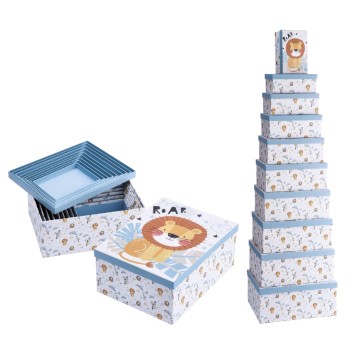Set 10 scatole cartone matrioska da Cm. 38x29x17 a...