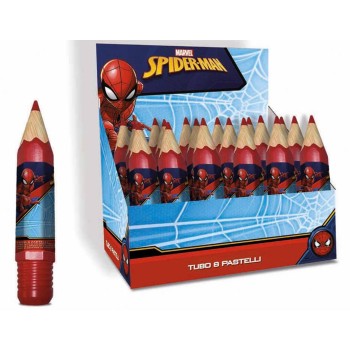 Matitone con 6 matite colorate - Spiderman