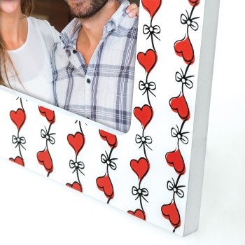 Portafoto in legno «Hearts» Cm. 15x20 – Foto Cm. 10x15 2
