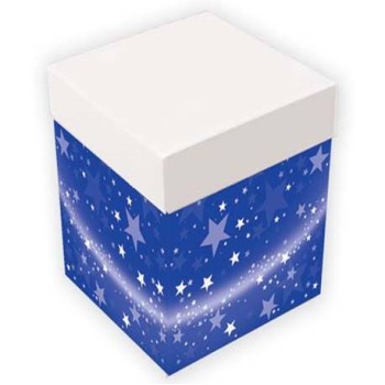 Box surprise Cm.60x60x60 – Stelle blu