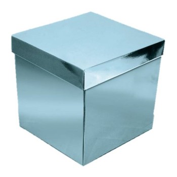 Box surprise Cm.60x60x60 metallizzata – Azzurro