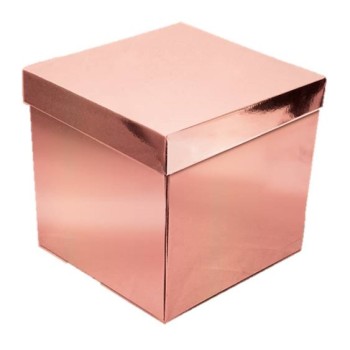 Scatola Gift Box surprise Cm.30x30x30 – Metal Rosa Gold