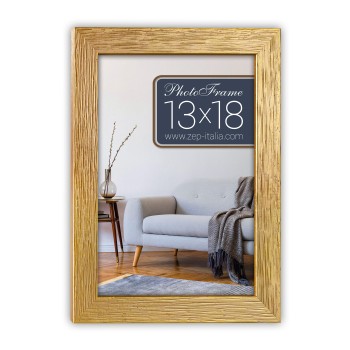 Portafoto in legno «Gold» Cm. 15,6x20,8 – Foto Cm. 13x18