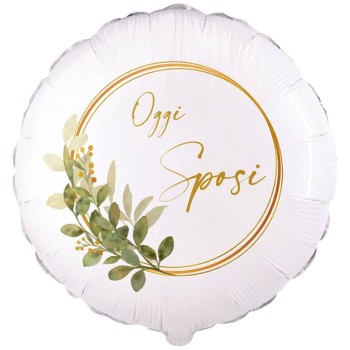 Palloncino mylar 18’’ Cm. 45 – Oggi Sposi