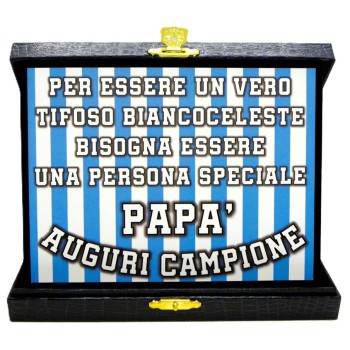 Targa con cofanetto rettangolare Cm. 21x17 - Papà...