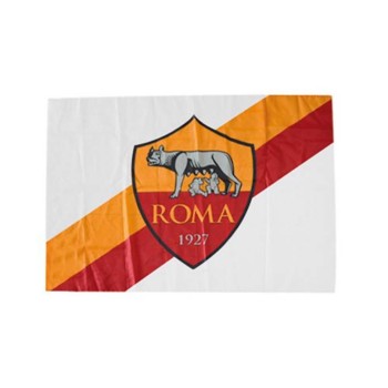 Bandiera in tessuto bianca Cm. 50x70 - AS Roma