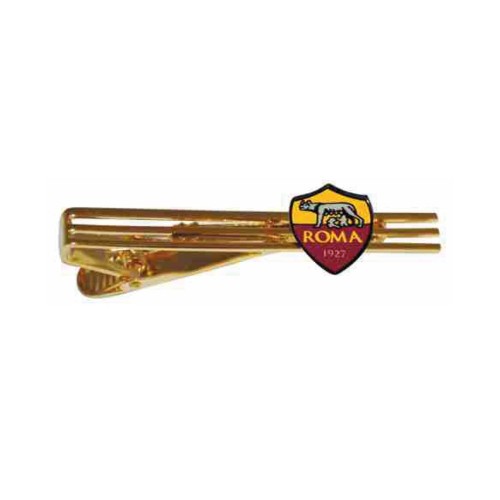 Fermacravatte dorato con logo - AS Roma