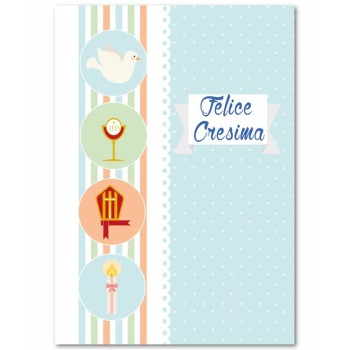 Biglietto auguri classico Cresima
