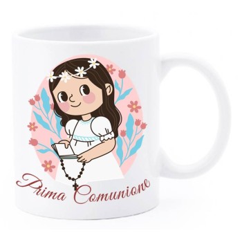 Tazza mug ceramica in scatola regalo - Prima Comunione Bimba