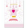 Biglietto auguri classico Battesimo rosa
