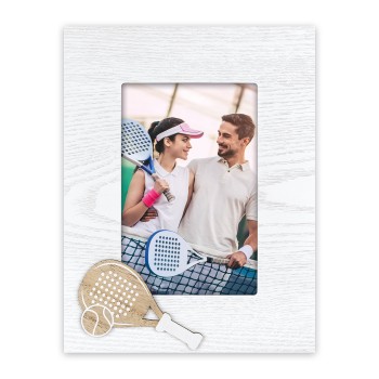 Portafoto in legno Padel Cm. 18,5x23 - Foto Cm. 10x15