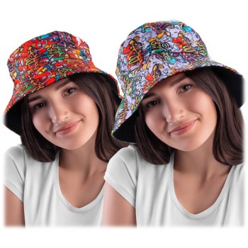 Cappello pescatore in tessuto Hip Hop - Modelli assortiti