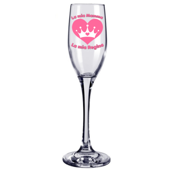 Calice flute vetro "Mamma" in scatola regalo 2