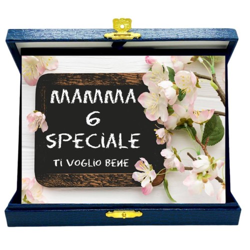 Targa con cofanetto Cm. 21x17 - Mamma 6 Speciale