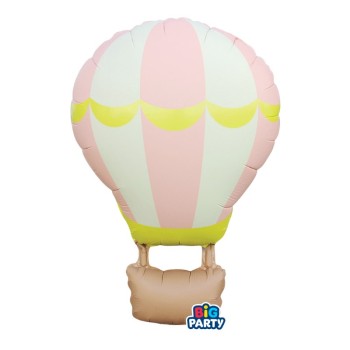 Palloncino mylar Cm. 54x87 - Mongolfiera Soft Pink