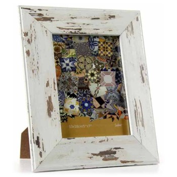 Portafoto in legno anticato Cm. 20x25