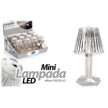 Lampada mini trasparente effetti Crystal Cm. 7x12