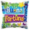 Palloncino mylar 18" Cm. 45 - Quadrato Buona Fortuna