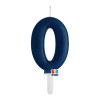 Candelina per torta Tiny Cm. 7 - Blu Navy - Nr. 0