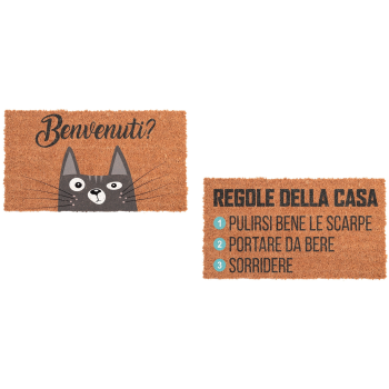 Zerbino in cocco Cm. 33x60 - Frasi umoristiche 2