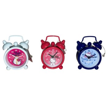 Sveglietta mini Hello Kitty metallo colorata - Colori... 2