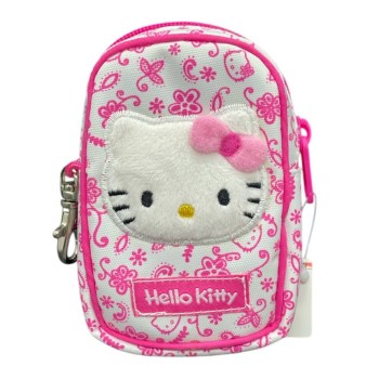 Pochette Con Moschettone Bianca Hello Kitty