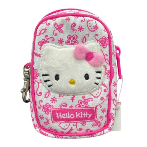 Pochette Con Moschettone Bianca Hello Kitty