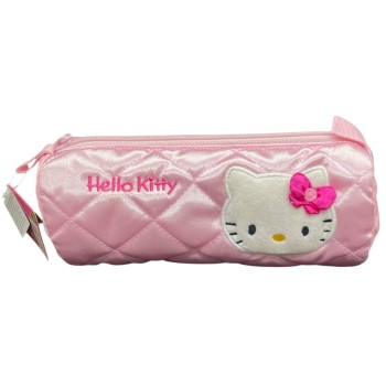 Astuccio Cilindro Hello Kitty Satin Rosa