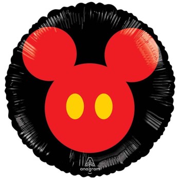 Palloncino mylar 18" Cm. 45 - Topolino rosso e nero