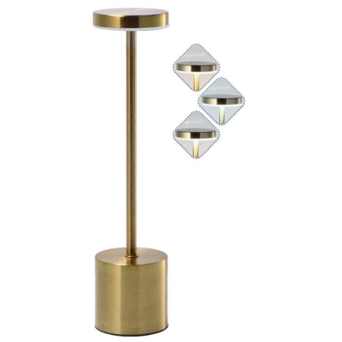 Lampada lumetto touch piatta "Gold" Cm. 8x34