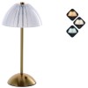 Lampada lumetto touch cupola trasparente Cm. 16x31