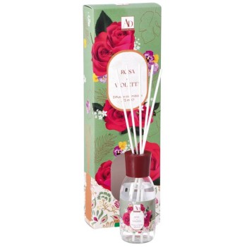 Diffusore essenze con midollini 125 ML - Rosa e Violetta