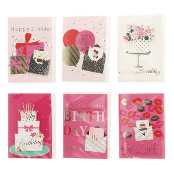 Biglietto auguri Cm. 17x12 - Happy Birthday 3D