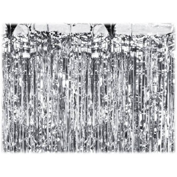 Tenda decorativa metallizzata Cm. 200x100 - Silver