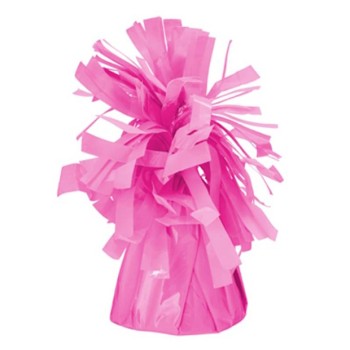 Pesetto per palloncini con ciuffo - Rosa Pink