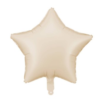 Palloncino mylar 18" Cm. 45 - Stella - Beige matt