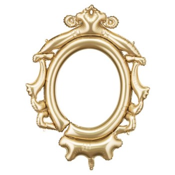 Palloncino mylar Cm. 78x95 - Specchio reale Gold