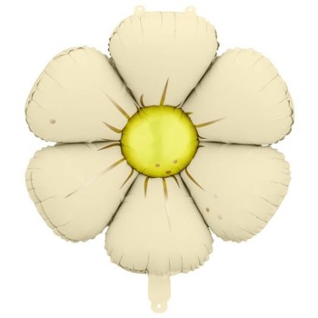 Palloncini mylar "Flower" Cm. 65 - Beige - Blister 4 pezzi