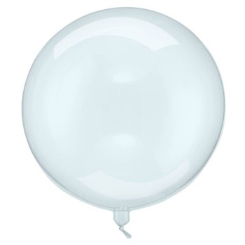 Palloncino bubble Orbz Cm. 40 trasparente color - Blue