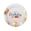Piatto carta Cm. 18 Happy Birthday Balloon - Confezione 6 pezzi