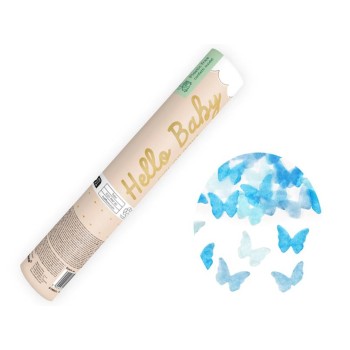 Cannone sparacoriandoli Cm. 20 - Farfalle celesti