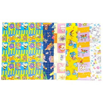 Carta da regalo in fogli Cm. 100x70 - Fantasia bambini