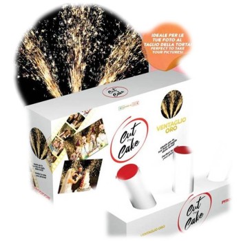 Fontana da esterno "Cut the Cake" ventaglio oro multigetto