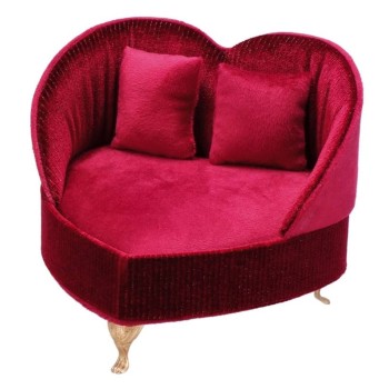 Portagioie vellutato "Letto" Cm. 17x14,5 - Colori assortiti
