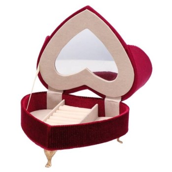 Portagioie vellutato "Letto" Cm. 17x14,5 - Colori assortiti 2