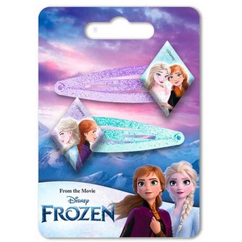 Fermacapelli molletta clic clac - Frozen - Blister 2 pezzi
